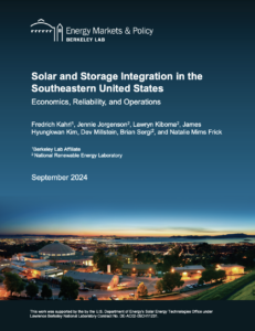 Solar and Storage Integration in the Southeastern United States: Economics, Reliability, and Operations